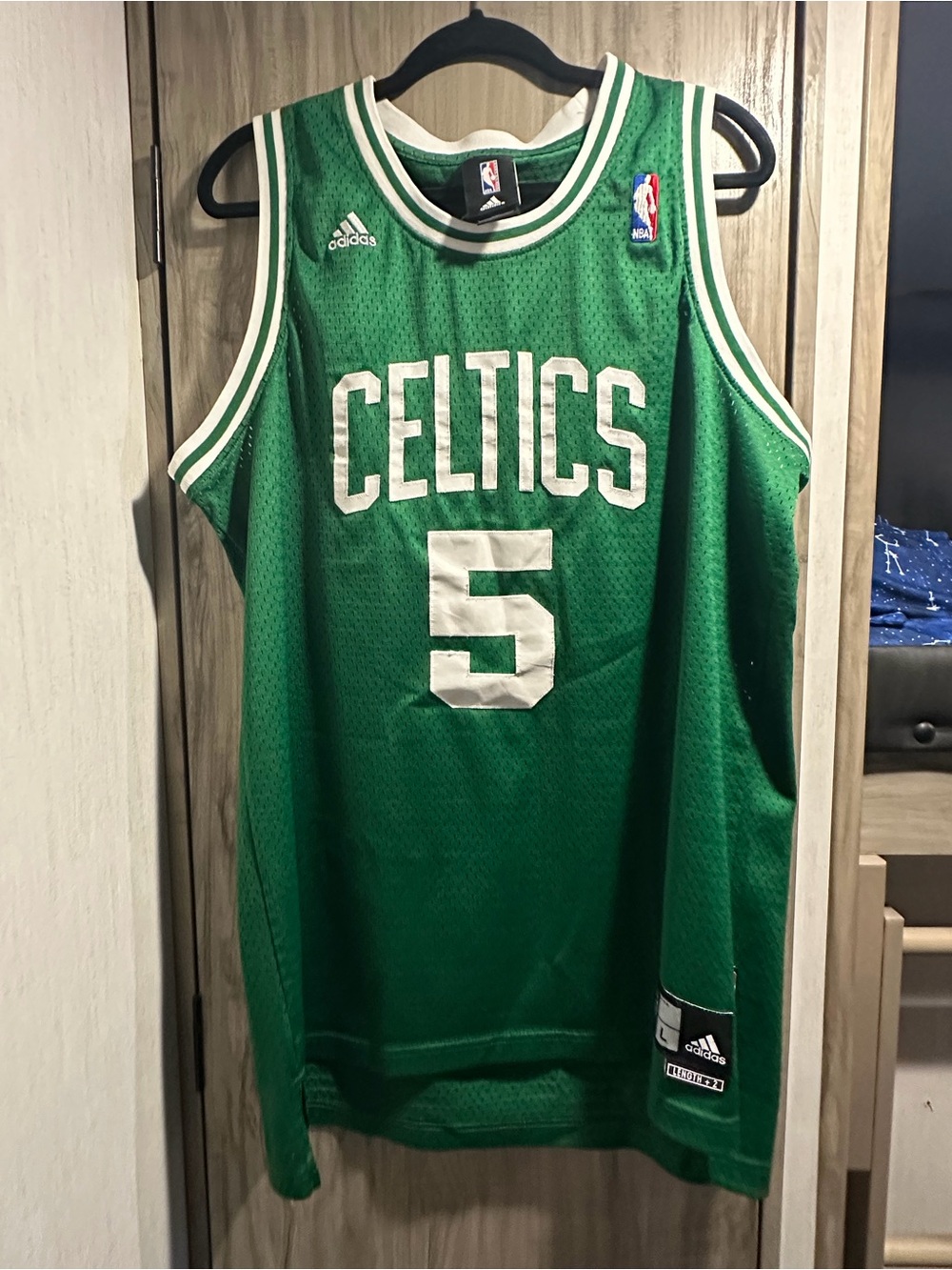 adidas Green Boston Celtics Mesh Jersey with Team Patch
